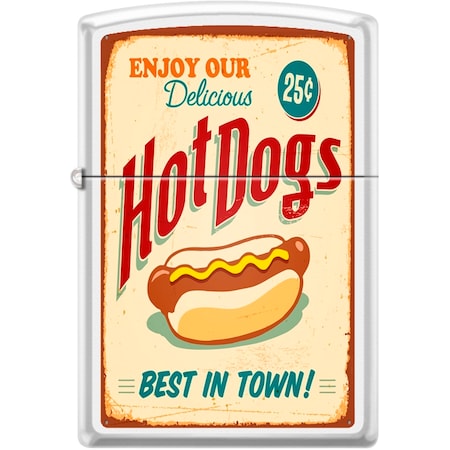 Zippo 2024 Zippo Custom Hot Dog White Matte ZIP-214CI012173